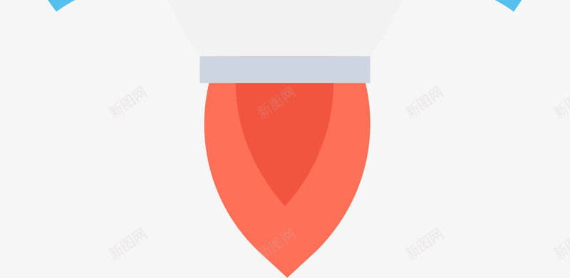 蓝色火箭图标png_新图网 https://ixintu.com 出发 升天 卡通 发射 图标icon 太空舱 宇宙飞船 火箭 火箭头