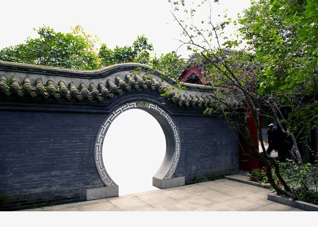 中式拱门园林建筑png免抠素材_新图网 https://ixintu.com 中国风建筑 中式拱门 园林 建筑 月亮门