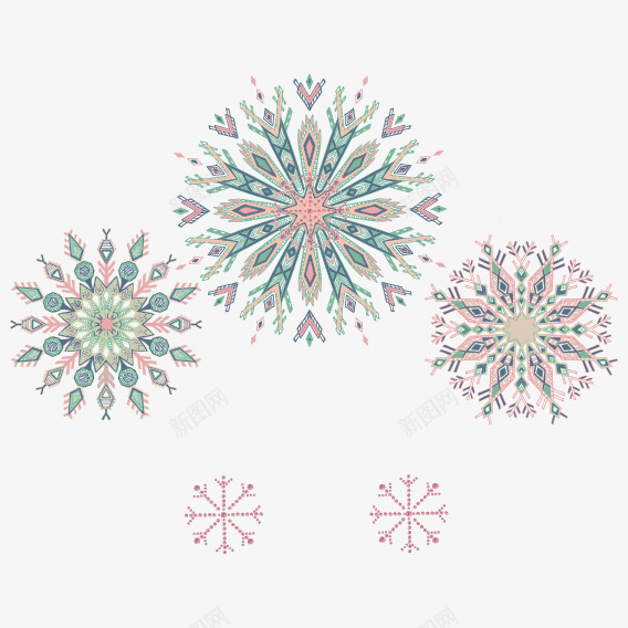 民族风花朵png免抠素材_新图网 https://ixintu.com 刺绣 服饰 绣花 绣花图片 雪花