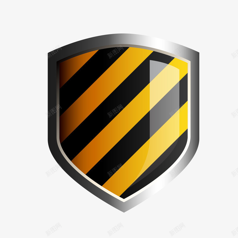 黑黄相间盾牌png免抠素材_新图网 https://ixintu.com 盾牌素材 黄色盾牌 黑色盾牌 黑黄相间