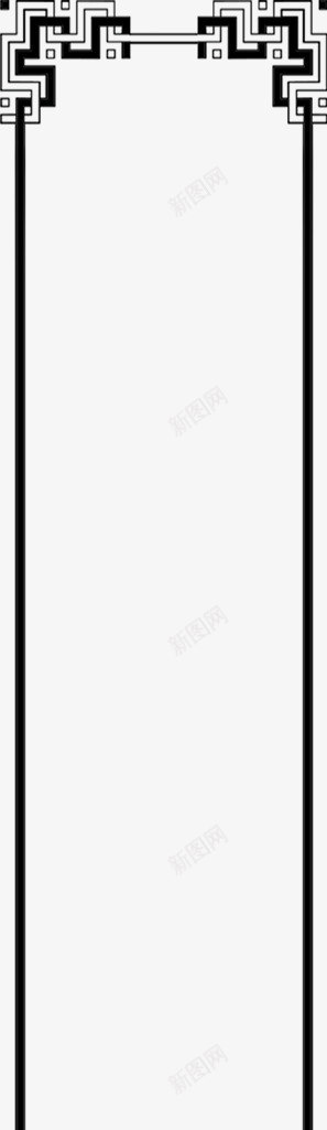 黑色科技方块边框png免抠素材_新图网 https://ixintu.com 方块 科技 边框 黑色