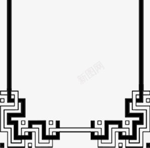 黑色科技方块边框png免抠素材_新图网 https://ixintu.com 方块 科技 边框 黑色