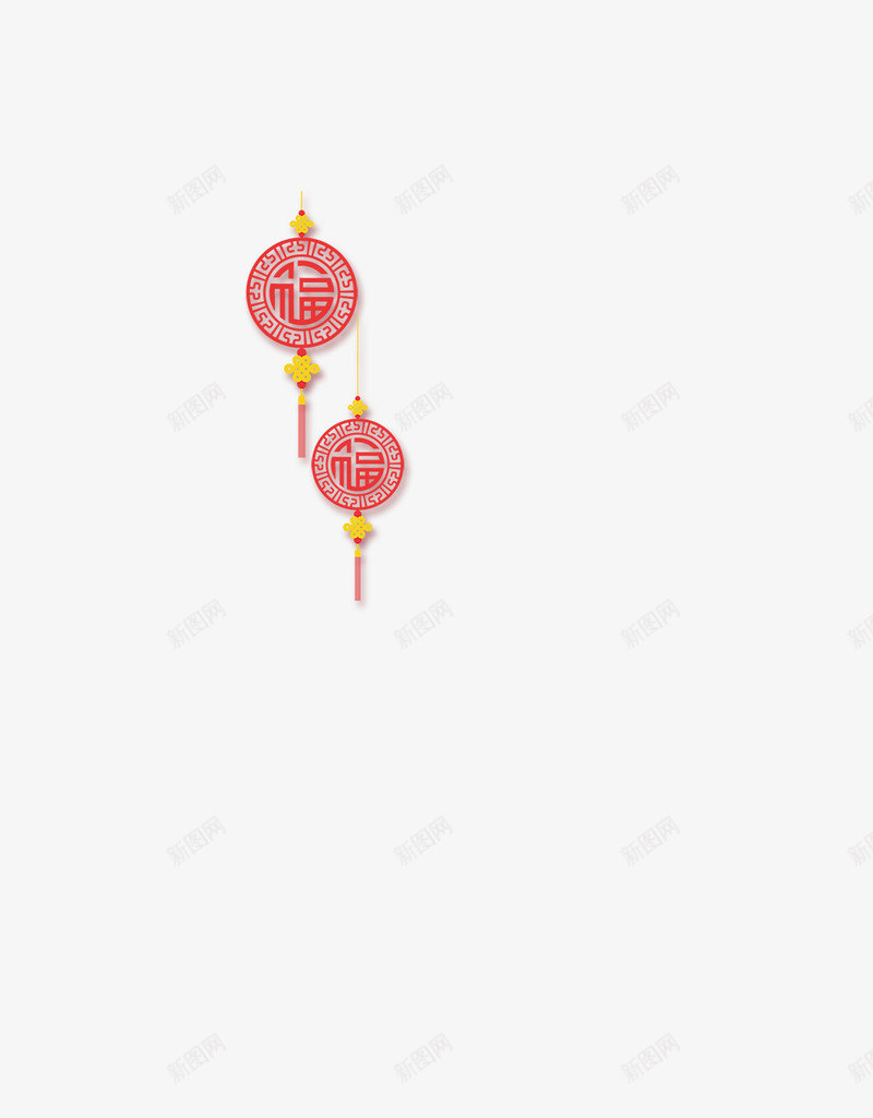 红色中国结png免抠素材_新图网 https://ixintu.com 中国结 吉祥 喜庆 福气 红色
