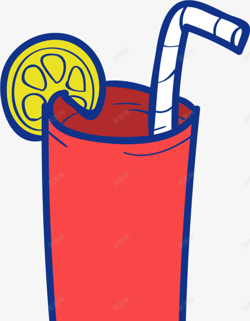夏季手绘一杯果汁png免抠素材_新图网 https://ixintu.com 一杯果汁 一杯饮料 夏季果汁 夏日 手绘果汁 橙汁
