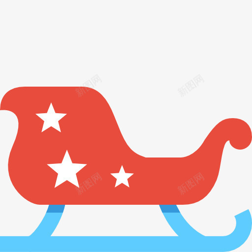 圣诞雪橇车图标png_新图网 https://ixintu.com 图标 圣诞 雪橇