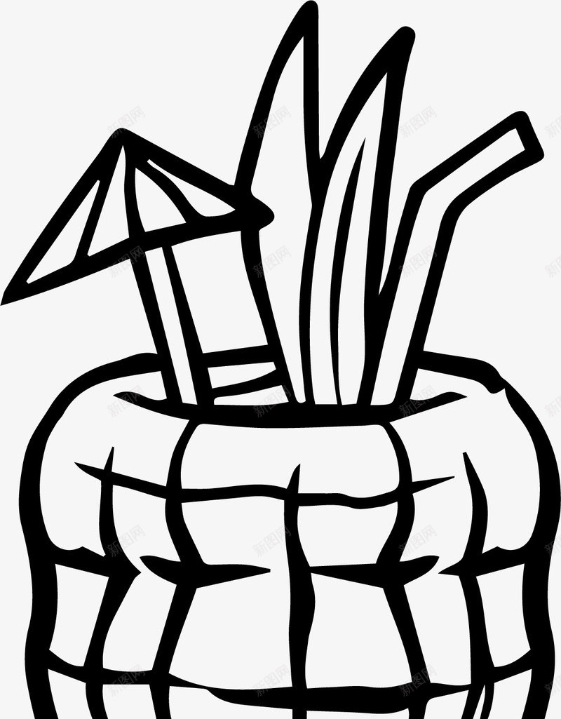 手绘果汁图标png_新图网 https://ixintu.com png素材 手绘 手绘画 果汁