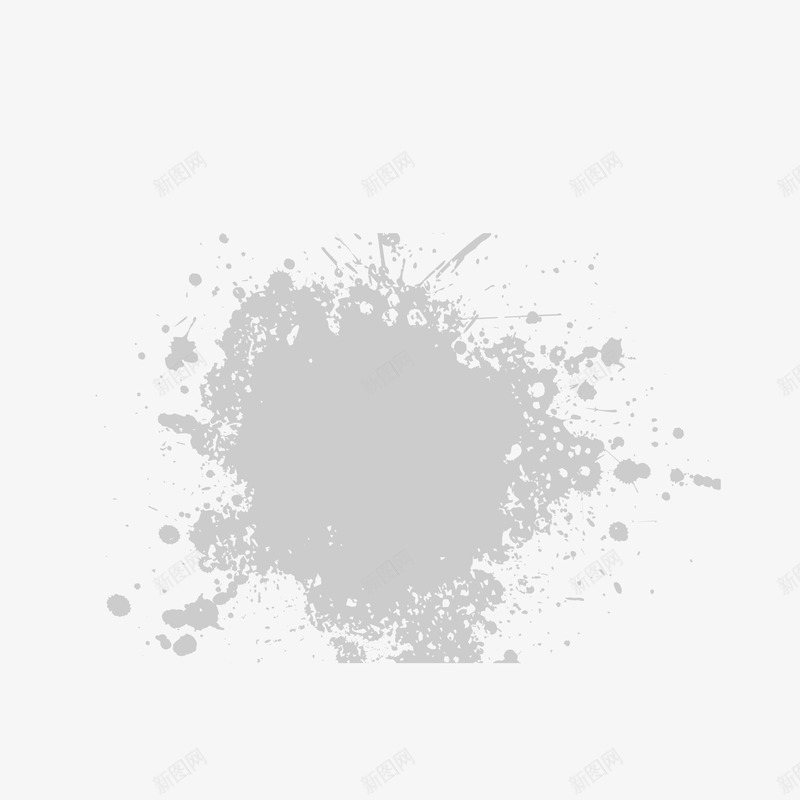 飞白效果矢量图ai免抠素材_新图网 https://ixintu.com 笔刷 飞溅效果 飞白效果 黑白笔刷 矢量图