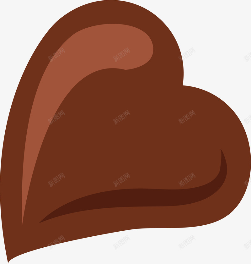 爱心巧克力矢量图ai免抠素材_新图网 https://ixintu.com 朱古力 甜食 苦涩 零食 食物 矢量图