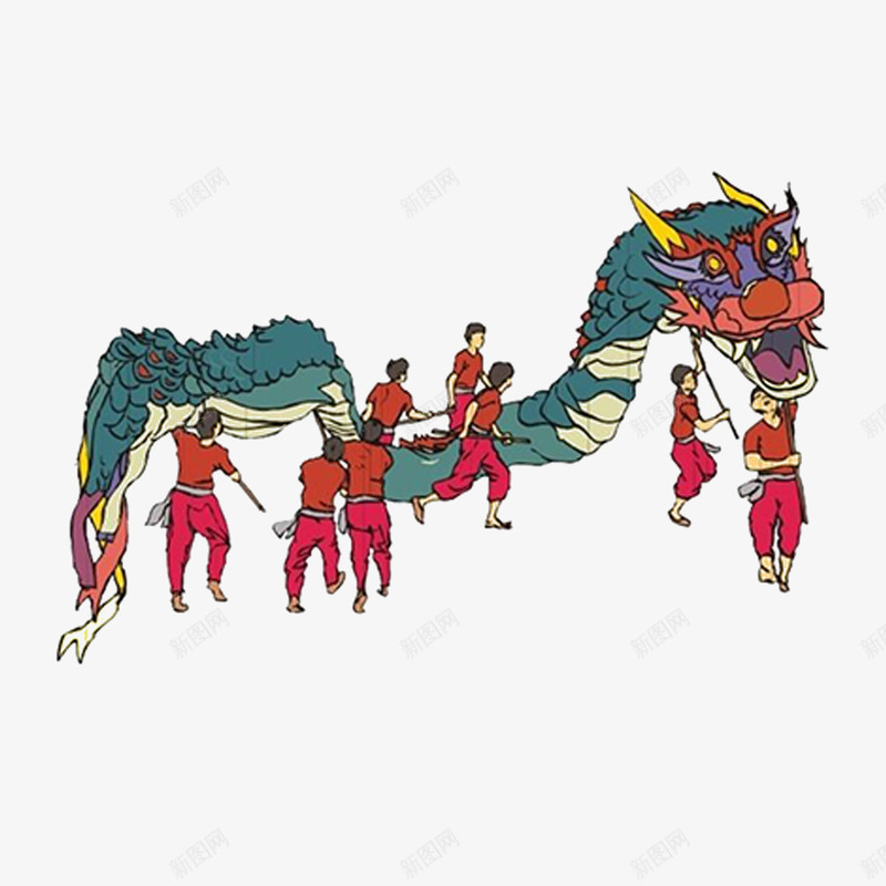 奢华二月二龙抬头舞龙png免抠素材_新图网 https://ixintu.com 中国风 二月初二 传统节日 农事节 农历二月初二 春耕节 舞龙 节日 龙 龙抬头