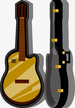 电吉他专用乐器盒子素材