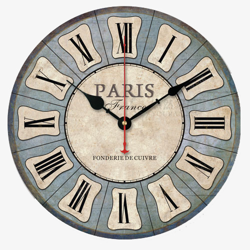 paris静音艺术挂钟png免抠素材_新图网 https://ixintu.com 书房挂钟 产品实物 挂钟 艺术品 装饰挂钟 静音设计