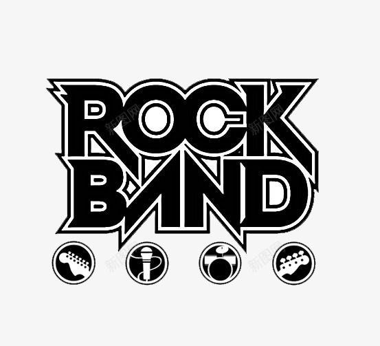 字体png免抠素材_新图网 https://ixintu.com BAND ROCK 摇滚 效果 英文 英文字体设计