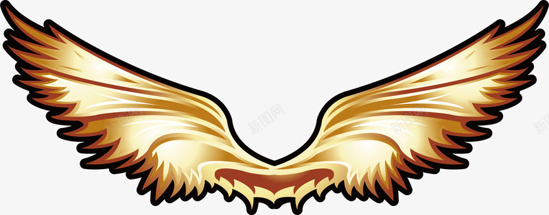 翅膀元素png免抠素材_新图网 https://ixintu.com png 元素 卡通 机械框 翅膀 金属