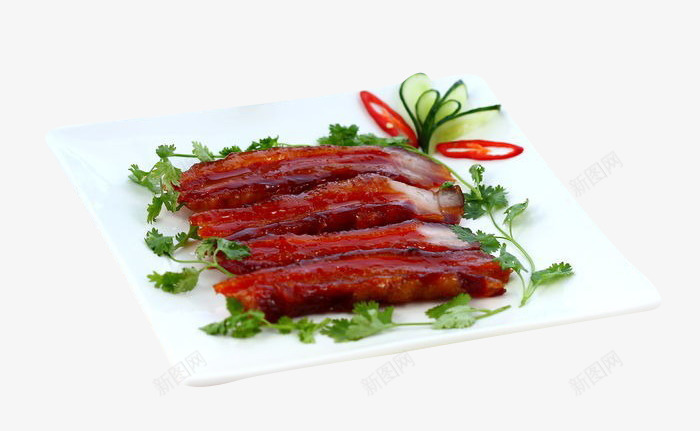 蜜汁叉烧png免抠素材_新图网 https://ixintu.com 产品实物 叉烧 美味 美食 蜜汁 黄瓜