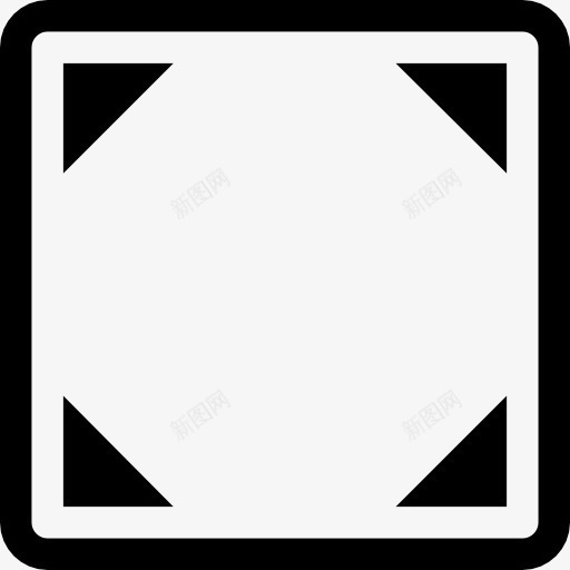 架方形符号三角形角图标png_新图网 https://ixintu.com 三角形 取景 广场 接口 框架 照片和视频 角 角度