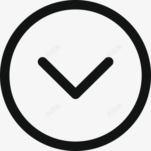 箭头底雪佛龙圈下图标导航装置png_新图网 https://ixintu.com Arrow bottom chevron chevrondowncircle circle down icon 下图标 圈 底 箭头 雪佛龙