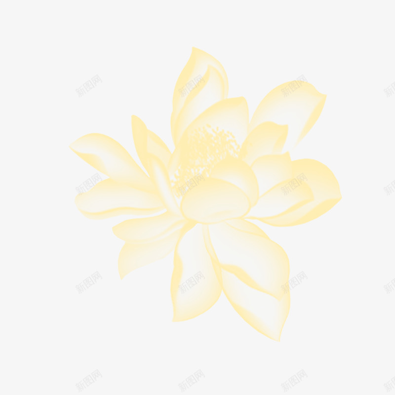 金色莲花png免抠素材_新图网 https://ixintu.com 花朵 荷花 莲花 金色