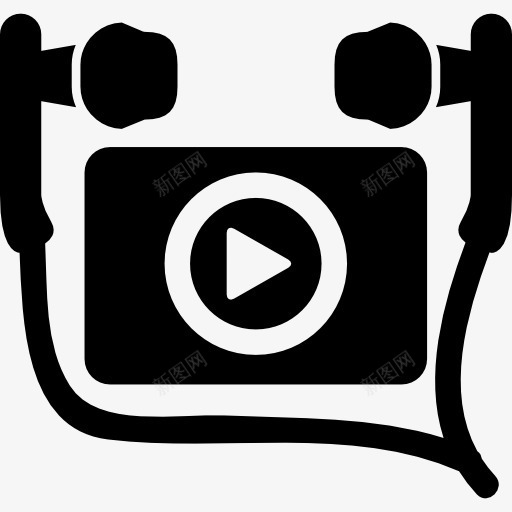 听音乐视频剪辑与耳图标png_新图网 https://ixintu.com 剪辑 听 听力 暂无视频ico 耳羽 视频 视频剪辑 音乐