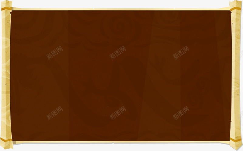 黄色卡通卷轴装扮png免抠素材_新图网 https://ixintu.com 卡通 卷轴 装扮 设计 黄色