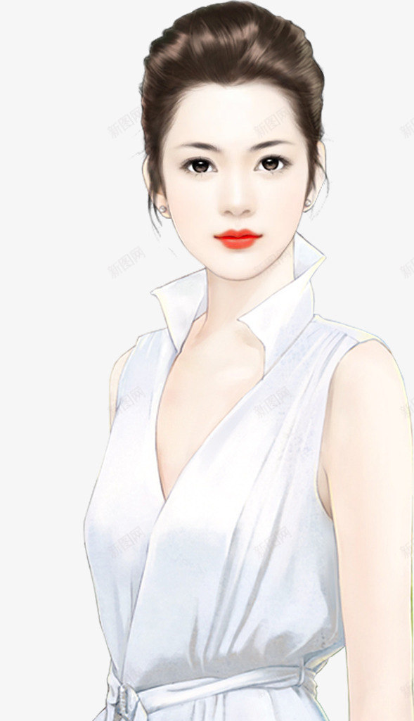 精英职业女性手绘png免抠素材_新图网 https://ixintu.com 女性 手绘 精英 职业