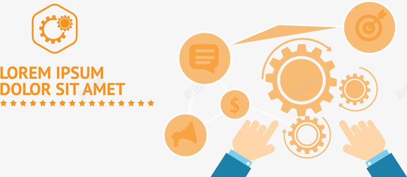 信息网络图标矢量图ai_新图网 https://ixintu.com APP图标 PPT元素 云 云计算 信息 信息网络 双手 扁平化网页图标 社交网络 网络 齿轮 矢量图