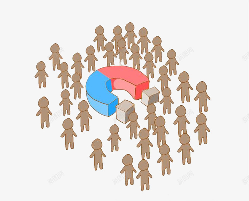 卡通磁铁小人png免抠素材_新图网 https://ixintu.com 五金 卡通小人 吸引 复古 家居 材料 材质 灰色 磁铁 稀有金属 自然形态 装饰 金属 铁 铁块