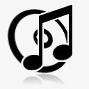 音符标图标png_新图网 https://ixintu.com UI图标 图标 图标元素 设计图标 音符 黑白图标