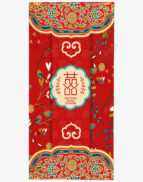 婚礼红包png免抠素材_新图网 https://ixintu.com 中国元素 中国风 传统 双喜 喜庆 婚庆 婚礼 红包 红色 设计