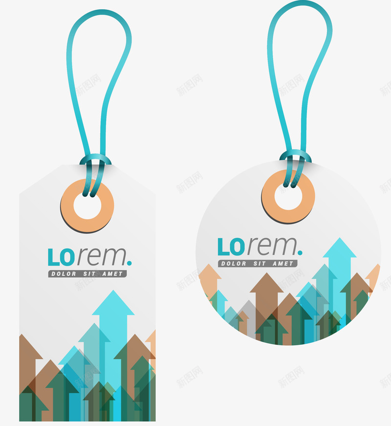 小清新白色卡片png免抠素材_新图网 https://ixintu.com lorem 卡片 叠加 圆孔 小清新 白色 箭头 绳子
