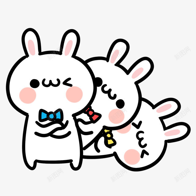 卡通卖萌兔子png免抠素材_新图网 https://ixintu.com 兔子 卡通