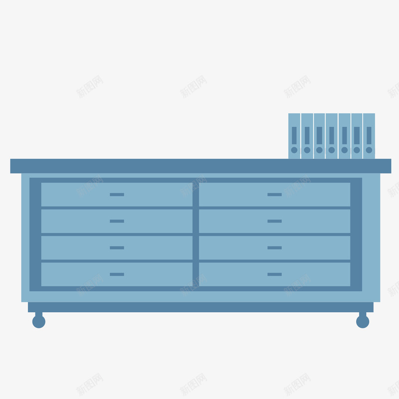 卡通办公室柜子书桌矢量图ai免抠素材_新图网 https://ixintu.com 书桌 办公室 卡通 家具 家居 柜子 矢量图