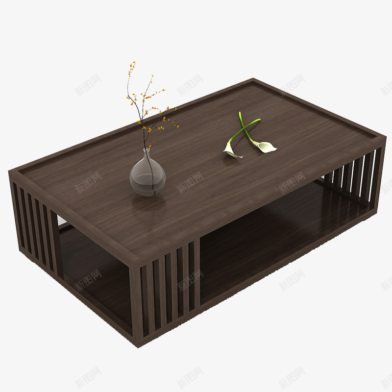 实木简易桌子png免抠素材_新图网 https://ixintu.com 复古 实木 家具 家居 桌子 装修 软装