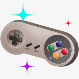 游戏遥控器png免抠素材_新图网 https://ixintu.com 卡通遥控器 星星 游戏机 遥控器 闪光
