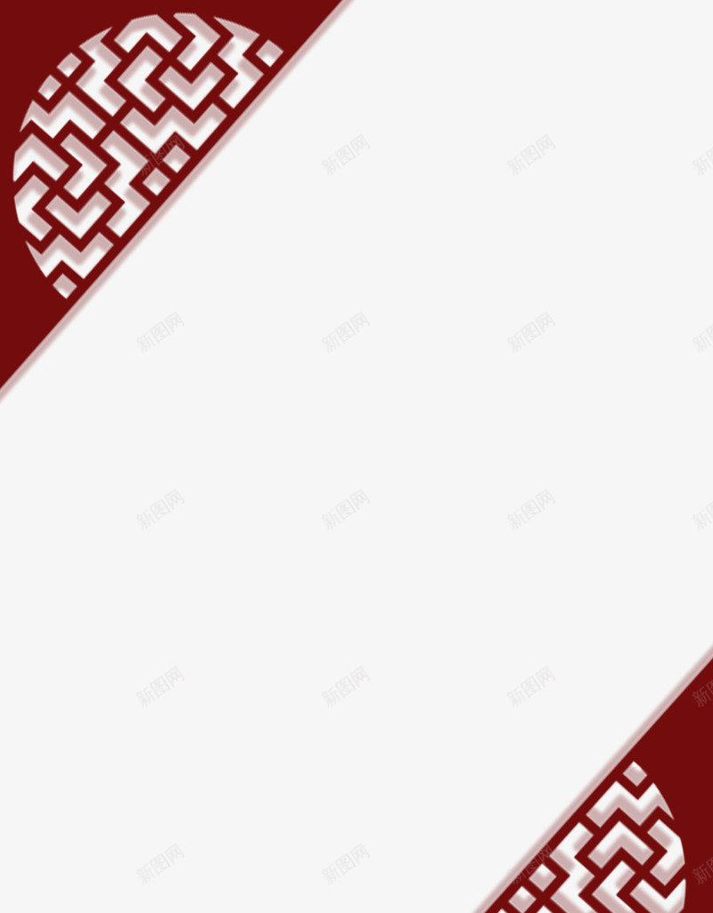 咖啡色中国风古典门楣png免抠素材_新图网 https://ixintu.com 中国风窗花 古典花纹 咖啡色猫咪 复古花纹 装饰图案 门楣框架
