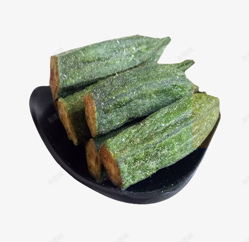 产品实物秋葵干png免抠素材_新图网 https://ixintu.com 产品实物 即食脱水蔬菜干 干脆 干脆片 木盘 果蔬干 秋葵 秋葵干 美食 蔬果干 零食 香脆 黄秋葵