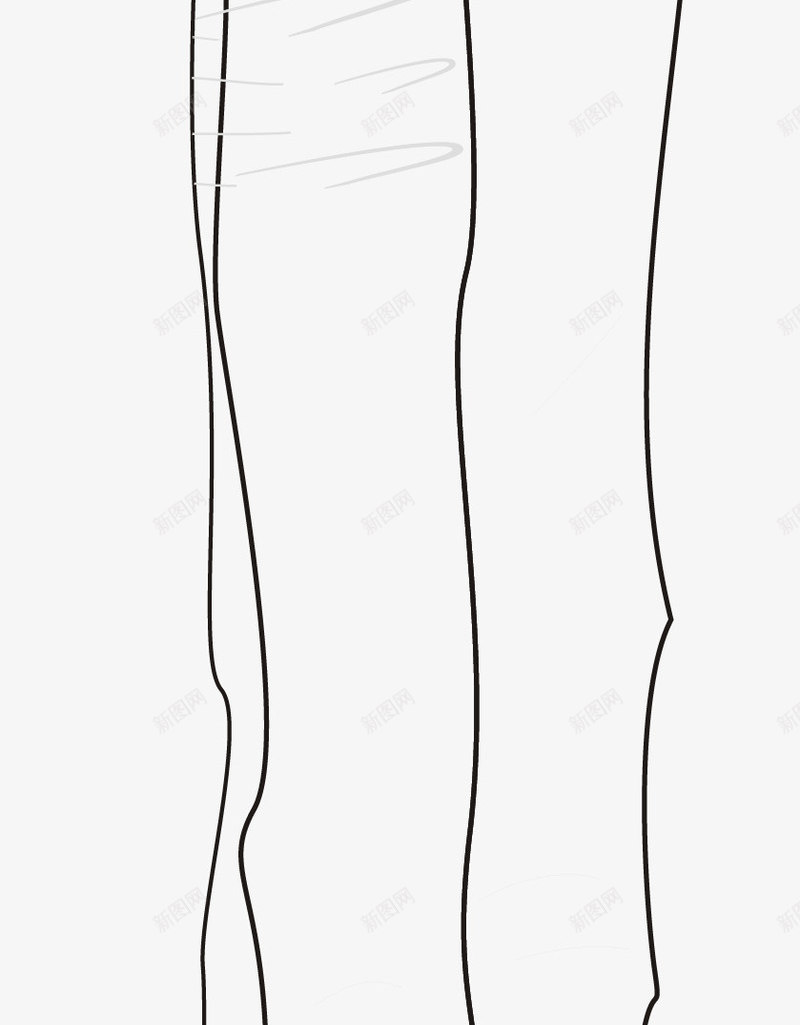 牛仔裤侧面png免抠素材_新图网 https://ixintu.com 休闲女裤 休闲裤 休闲裤女 女裤 手绘休闲裤 牛仔裤 牛仔裤图 短裤 线条图 裤子线条图 裤子设计图纸 长裤