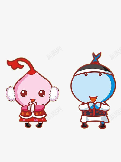 小萌物拜年咯png免抠素材_新图网 https://ixintu.com 卡通 可爱 吉祥 喜庆
