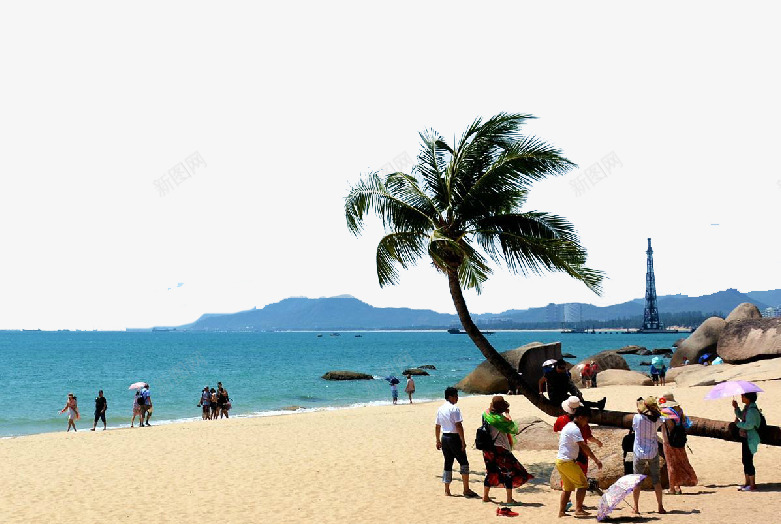 海南旅游休闲风景png免抠素材_新图网 https://ixintu.com 休闲 大海 旅游 海南景色 海南风光 海边风景 热带树