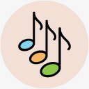 音符卡通音符图标png_新图网 https://ixintu.com 卡通乐符 手绘 艺术图标 艺术素描 音乐