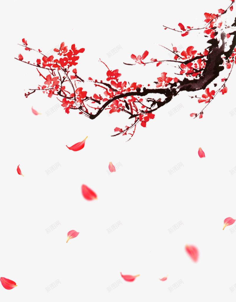 海报创意中国风涂鸦梅花png免抠素材_新图网 https://ixintu.com 创意 国风 梅花 海报 涂鸦 涂鸦主题