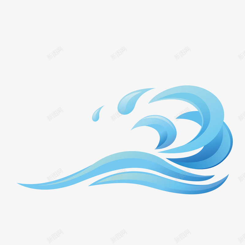 卡通水花png免抠素材_新图网 https://ixintu.com 水花 矢量水花 蓝色 蓝色水花 装饰图 装饰画