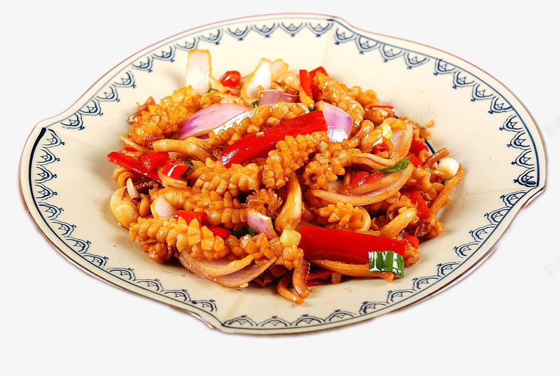 一盘油炸辣椒鱿鱼卷png免抠素材_新图网 https://ixintu.com 油炸鱿鱼 炒鱿鱼卷 爆炒鱿鱼 美食 食材 食物鱿鱼 鱿鱼 鱿鱼卷