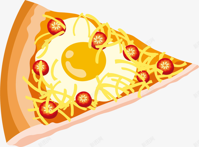 煎蛋奶酪披萨png免抠素材_新图网 https://ixintu.com 奶酪 快餐 披萨 煎蛋 美食 辣椒 食物