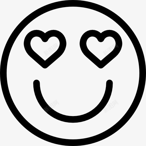 爱图标png_新图网 https://ixintu.com 圆形的脸 平方 微笑 接口 爱情 爱没有距离 表情 表情符号