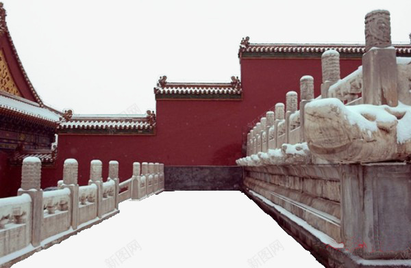 冬日故宫红墙雪景psd免抠素材_新图网 https://ixintu.com 北京 历史保护建筑 古建 国内著名景点 国际著名景点 建筑 故宫 故宫红墙 旅游 旅行 皇家 红墙 雪景