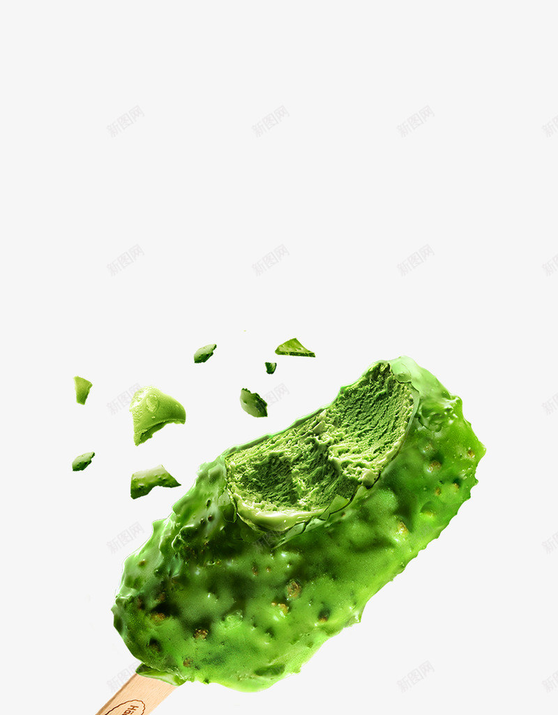 绿豆雪糕psd免抠素材_新图网 https://ixintu.com 实拍 绿豆 雪糕 食物