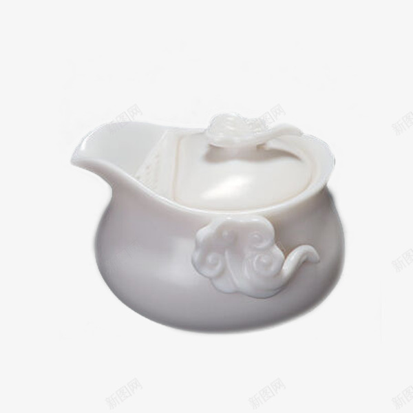 纯手工建白瓷壶吉祥壶png免抠素材_新图网 https://ixintu.com 产品实物 白色茶壶