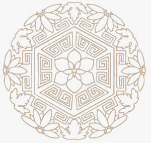 吉祥图案花瓣png免抠素材_新图网 https://ixintu.com 传统图案 吉祥图案 圆形 花
