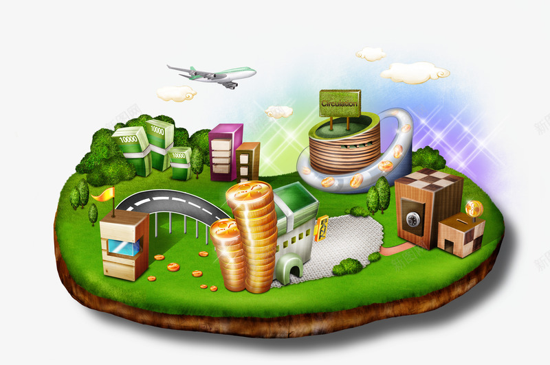 城堡png免抠素材_新图网 https://ixintu.com 乐园 儿童玩具 母婴素材 玩具乐园 装饰