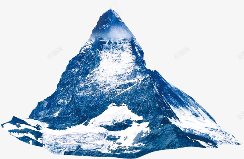 高耸雪山png免抠素材_新图网 https://ixintu.com 凉 夏天 攀登 雪山